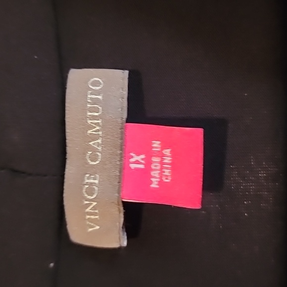 NWT 🖤Black Sleeveless Vince Camuto Knit Maxi Dress 1X - Picture 5 of 8